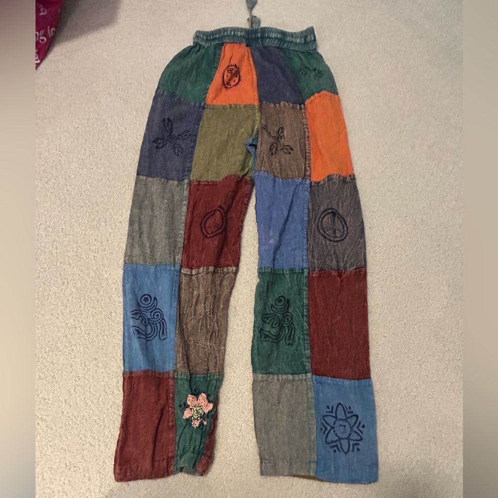 Rising International Multicolor Patchwork Pants - image 2